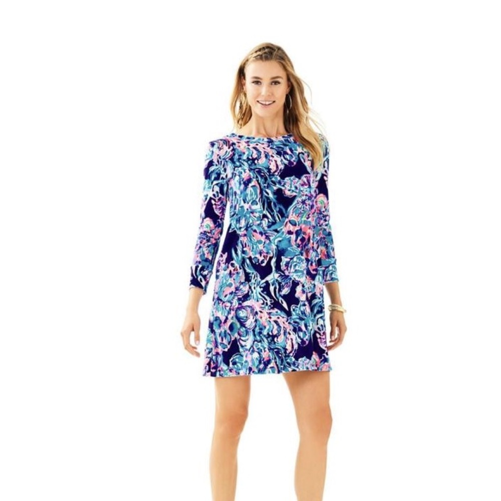 Lilly Pulitzer Olive Lux velour dress